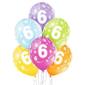 Balony na urodziny dziecka lateksowe z cyframi