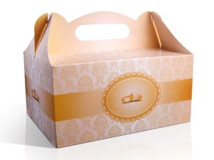 Pudełka na ciasto - Ozdobne pudełka na ciasto weselne / PUDCS12