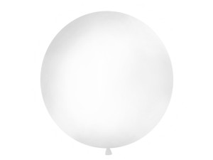 Balony lateksowe Olbo - Balon lateksowy OLBO - pastelowy biały / średnica 1 m