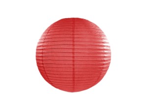 Lampiony wiszące - Lampion papierowy, czerwony / średnica 35 cm