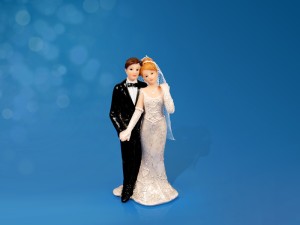 Figurki na tort - Figurka na tort weselny "Para Młoda" / PF14