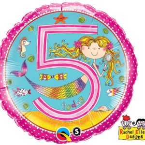Balony na 5 urodziny - kształty z cyfrą 5