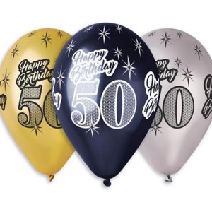 Balony lateskowe na 50 urodziny