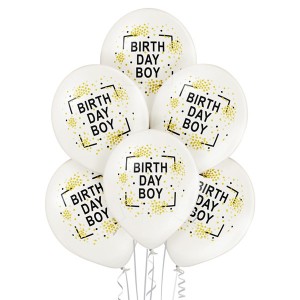 Balony lateksowe z napisami - Balony urodzinowe z napisem "Birthday Boy" / 5000227
