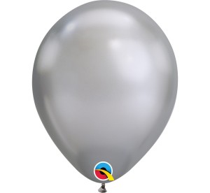 Balony lateksowe Chrom - Balony lateksowe 11" Chrom srebrny