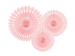 Rozety dekoracyjne - Rozety dekoracyjne, jasny róż / 20-30 cm