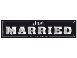 Tablice rejestracyjne - Tablica rejestracyjna "Just Married" / TT75