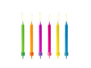 Świeczki proste - Świeczki urodzinowe Kolorowe, mix / SCP-4