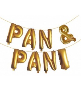 Girlandy napisy z balonów na powietrze - Girlanda z balonów napis "Pan&Pani"