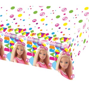 Obrusy dla dzieci z bajkami foliowe - Obrus foliowy z nadrukiem Barbie / 1,80x1,20 m 999933