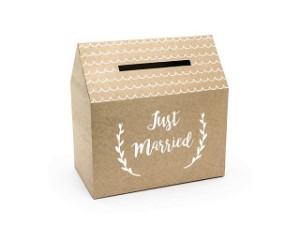 Pudełka na pieniądze - Pudełko na pieniądze - koperty "Just Married" / PUDTM7-031