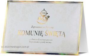 Zaproszenia komunijne gotowe - Zaproszenia Komunijne na I Komunię Świętą / Z.STAR-48