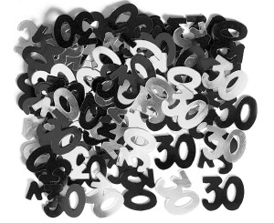 Konfetti cyfry i liczby - Konfetti foliowe "30"  / 55224