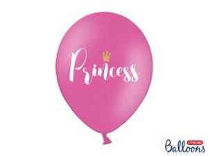 Balony lateksowe z napisami - Balony z napisem "Princess" / SB14P-234-006-6