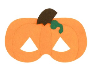 Maski na Halloween - Maska "Dynia" / 10x18 cm