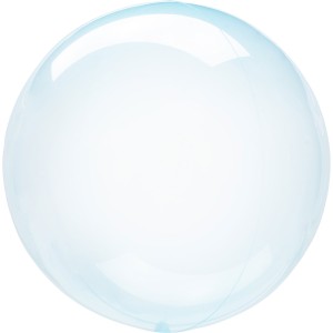 Balony foliowe Clearz - Balon foliowy Kula "Clearz" Crystal Blue / 40x40 cm