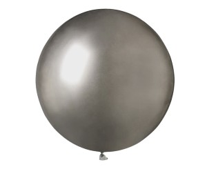 Balony lateksowe Chrom - Balony lateksowe 19" Shiny grafitowe / 48 cm