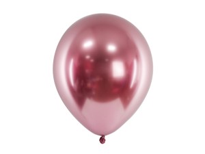 Balony lateksowe Chrom - Balony lateksowe Glossy PD, różowe złoto/ 27 cm