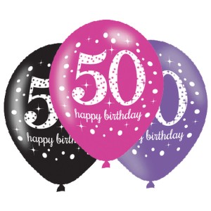 Balony lateskowe na 50 urodziny