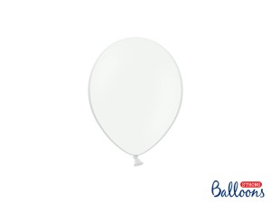Balony lateksowe małe 5" - Balony lateksowe Strong 5", Pastel Pure White  / 100 szt