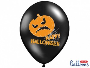 Balony lateksowe z nadrukiem - Balony na Halloween  "Dynia" / SB14P-119-010-6