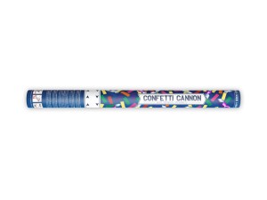 Konfetti wystrzałowe paski - Tuba wystrzałowa konfetti - kolorowe, papierowe konfetti i metalizowane serpentyny / 60 cm