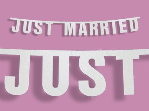 Girlandy napisy - Girlanda "Just Married" / GRL15