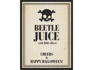 Etykiety - Etykiety na alkohol "Beetle Juice"