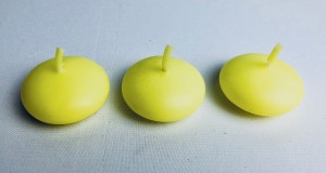 Świeczki pływające - Świeca pływająca, żółta / 4 cm