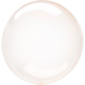 Balony foliowe Clearz - Balon foliowy Kula "Clearz" Crystal Orange / 40x40 cm