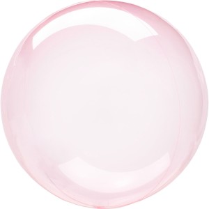Balony foliowe Clearz - Balon foliowy Kula "Clearz" Crystal Dark Pink / 40x40 cm