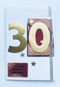 Kartki urodzinowe - Kartka na "30 urodziny" / HM-200-133 30-