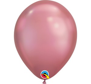 Balony lateksowe Chrom - Balony lateksowe 7" Chrom różowy