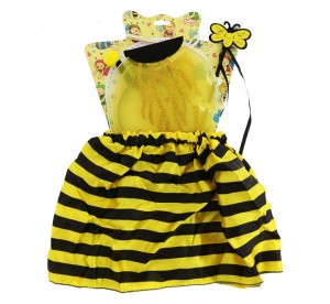 Zestawy - Zestaw "Pszczółka" (spódniczka, skrzydła, opaska, różdżka)