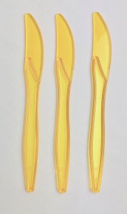 Noże - Noże plastikowe, żółte
