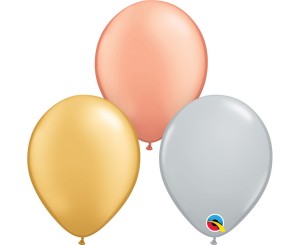 Balony lateksowe Chrom - Balony lateksowe 5" Chrom trikolor