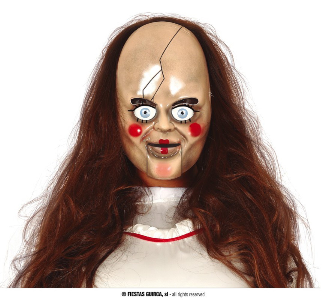 Maska na Halloween "Straszna lalka" - proARTI