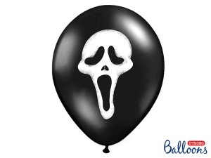 Balony lateksowe z nadrukiem - Balony na Halloween z duchem "Krzyk" / SB14P-121-010-6