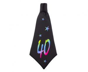 Krawaty - Krawat z kolekcji B&C na 40 urodziny