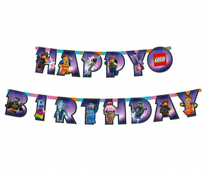Girlandy z bohaterami bajek - Girlanda Lego Movie 2 "Happy Birthday"