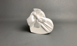 Pudełka na prezenty - Pudełko serce, białe / H1810066/1