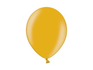 Balony lateksowe 14" - Balony lateksowe Belbal 14", Metallic Gold / 100 szt