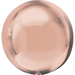 Balony foliowe kule Orbz - Balon foliowy Jumbo Orbz - Kula Rose Gold (niezapakowany) / 53x53 cm