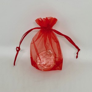 Woreczki z organzy gładkie - Czerwone woreczki z organzy / 7,5x10 cm