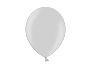 Balony lateksowe 14" - Balony lateksowe Belbal 14", Metallic Silver / 100 szt