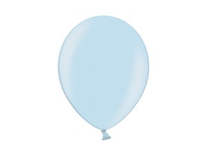 Balony lateksowe 14" - Balony lateksowe Belbal 14", Metallic Light Blue / 100 szt