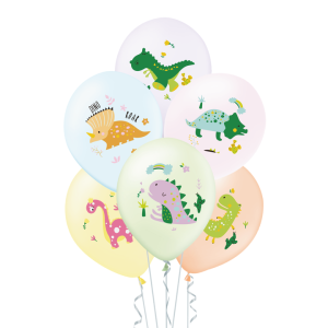 Balony lateksowe ze zwierzętami - Balony lateksowe 12" "Dinozaury"