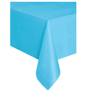 Obrusy jednokolorowe foliowe - Obrus plastikowy niebieski / 137x274 cm
