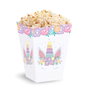 Pudełka na popcorn - Pudełka na popcorn Jednorożec