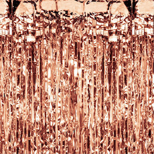 Kurtyny foliowe - Kurtyna imprezowa różowe złoto / 100x250 cm